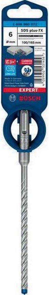 Hammerbohrer Expert SDS-7X Ø 6,0 mm Arbeits-L.100 mm L.165 mm SDS-plus 1 Stück