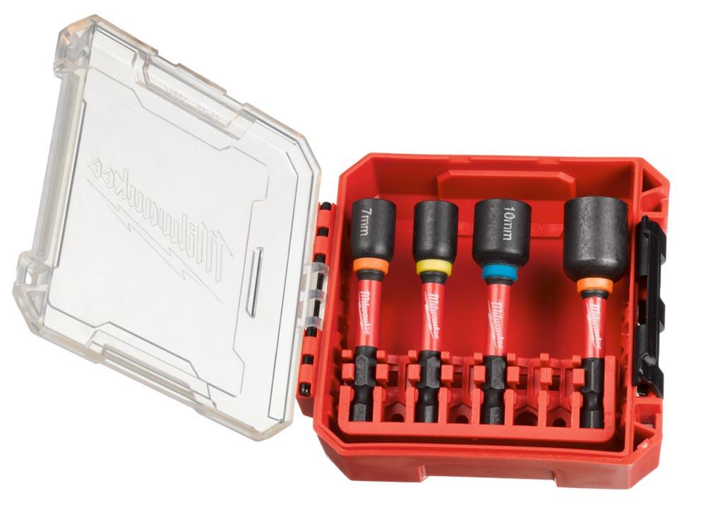 Schlagnuss-Set SHOCKWAVE 4tlg. 7/8/10/13 mm 1/4 Zoll