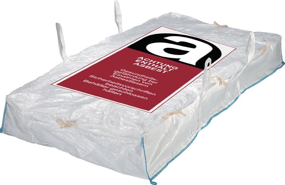 Plattensack Platten-Bag Tragfähigkeit 1500 kg Asbest Material Polypropylen 90 g/m Plattensack Platten-Bag Tragfähigkeit 1500 kg Asbest Material Polypropylen 90 g/m