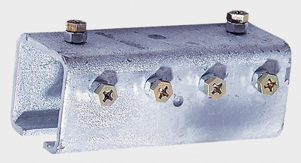Schienenverbinder, verzinkt, für C-Profil 40x40 mm Schienenverbinder, verzinkt, für C-Profil 40x40 mm