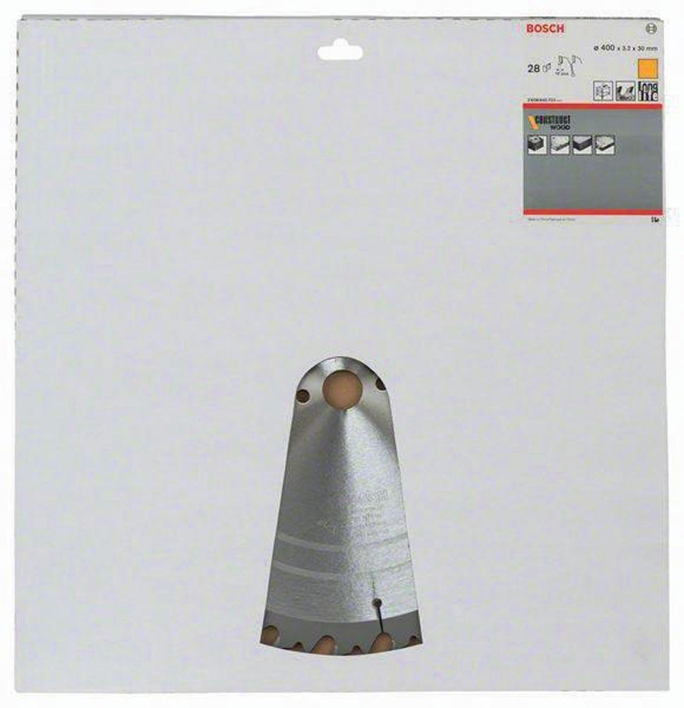 Kreissägeblatt Außen-Ø 400 mm Zähnezahl 28 WZ Bohrung 30 mm Schnittbreite 3,2 mm Hartmetall