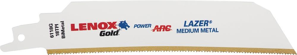 Säbelsägeblatt Gold Lazer® Länge 152 mm Breite 25 mm Zahnteilung TPI 18 5 Stück / Karte Säbelsägeblatt Gold Lazer® Länge 152 mm Breite 25 mm Zahnteilung TPI 18 5 Stück / Karte