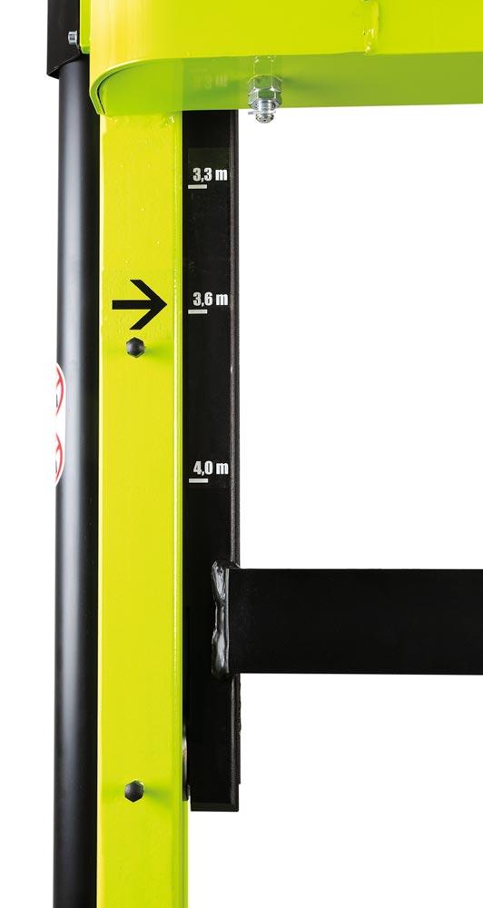 Elektrohydraulischer Stapler, mit Fahrantrieb, Traglast 1200 kg, Hubhöhe 1600 mm, OHNE Batterien und Ladegerät