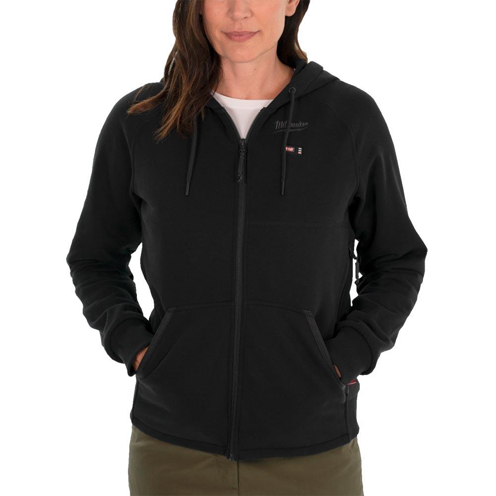 MILWAUKEE Akku-Heiz-Kapuzenpullover Damen M12HHLBL1-0 (L) 12 V, schwarz, ohne Akku/Ladegerät
