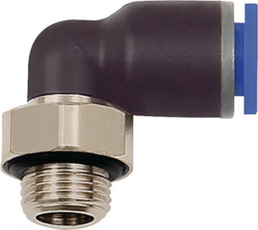 L-Steckverschraubung Blaue Serie Außengewinde G 1/2  SW 24 mm mit O-Ring, drehbar zylindrisch 10 mm L-Steckverschraubung Blaue Serie Außengewinde G 1/2  SW 24 mm mit O-Ring, drehbar zylindrisch 10 mm