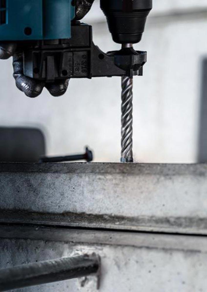 Hammerbohrer-Satz Expert SDS plus-7X 5- teilig SDS Plus Kunststoffkassette mit Euroloch