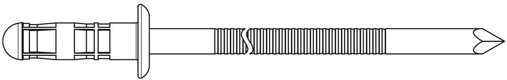 Blindniet PolyBulb® Nietschaft d x l 4,8 x 16 mm Aluminium / Stahl 250 Stück Blindniet PolyBulb® Nietschaft d x l 4,8 x 16 mm Aluminium / Stahl 250 Stück
