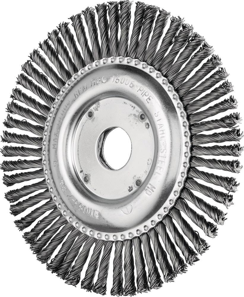 Rundbürste RBG 11506/22,2 PIPE ST 0,50 Ø 115 mm Drahtstärke 0,5 mm Stahl 6 mm 12500 min- Rundbürste RBG 11506/22,2 PIPE ST 0,50 Ø 115 mm Drahtstärke 0,5 mm Stahl 6 mm 12500 min-