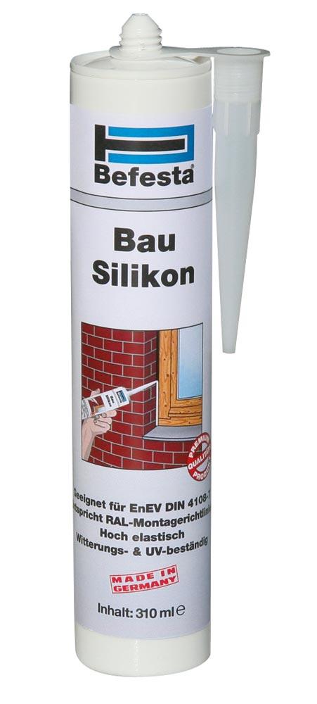 Bau-Silikon-Dichtmasse, 310 ml Kartusche grau