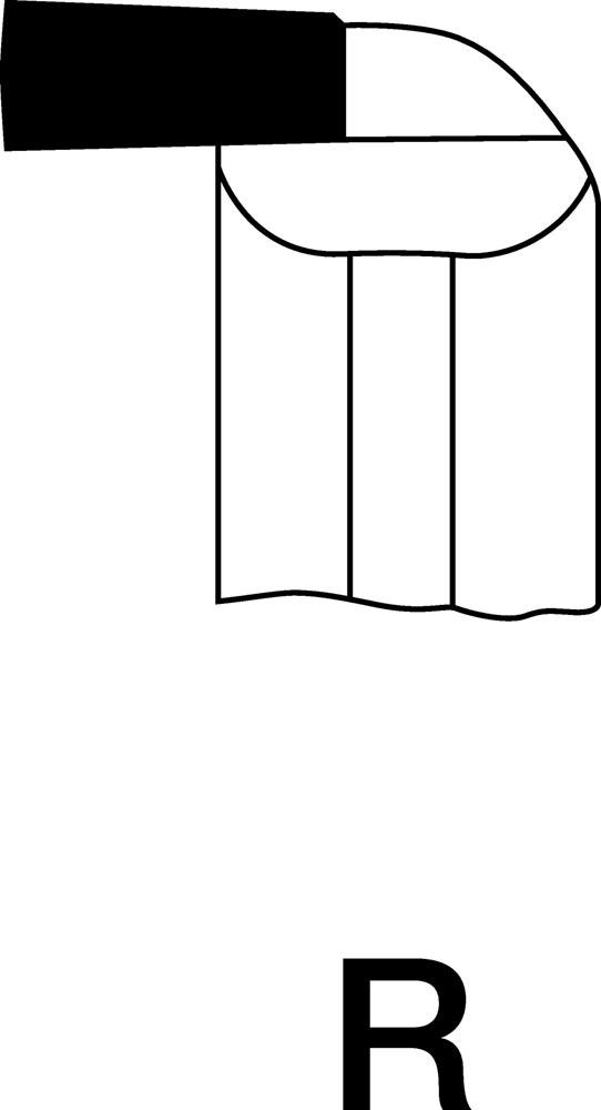 Hakendrehmeißel 10 x 10 mm rechts