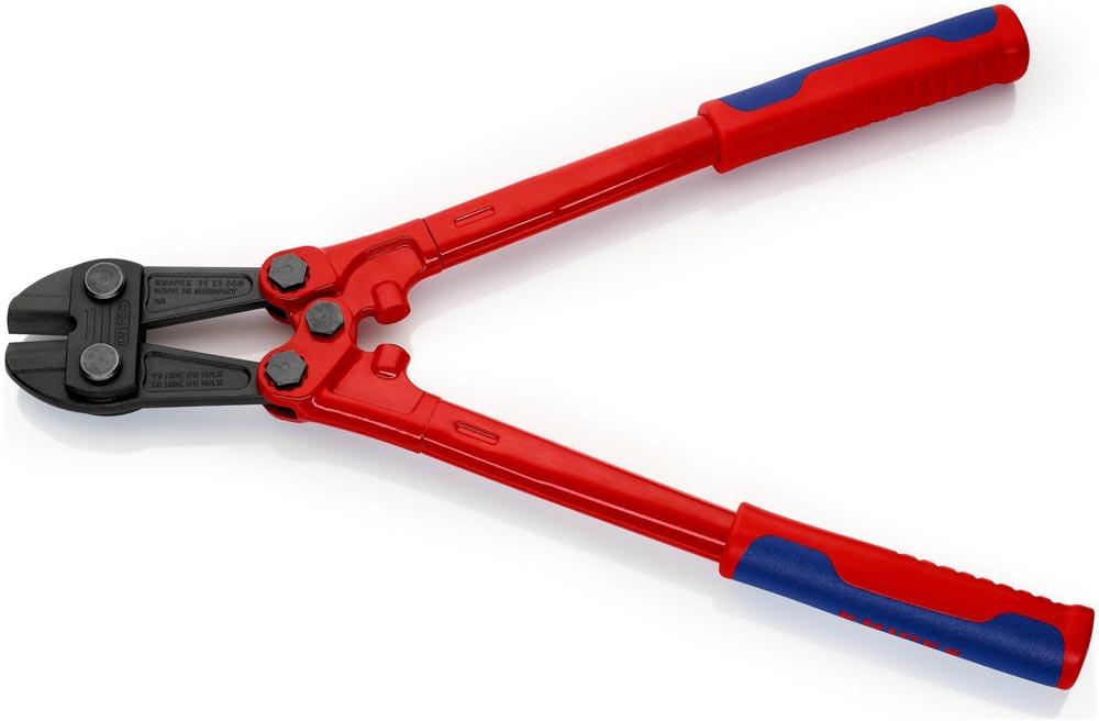 Bolzenschneider Länge 460 mm Mehrkomponenten-Hüllen weich 8 mm mittel 6 mm hart 5 mm
