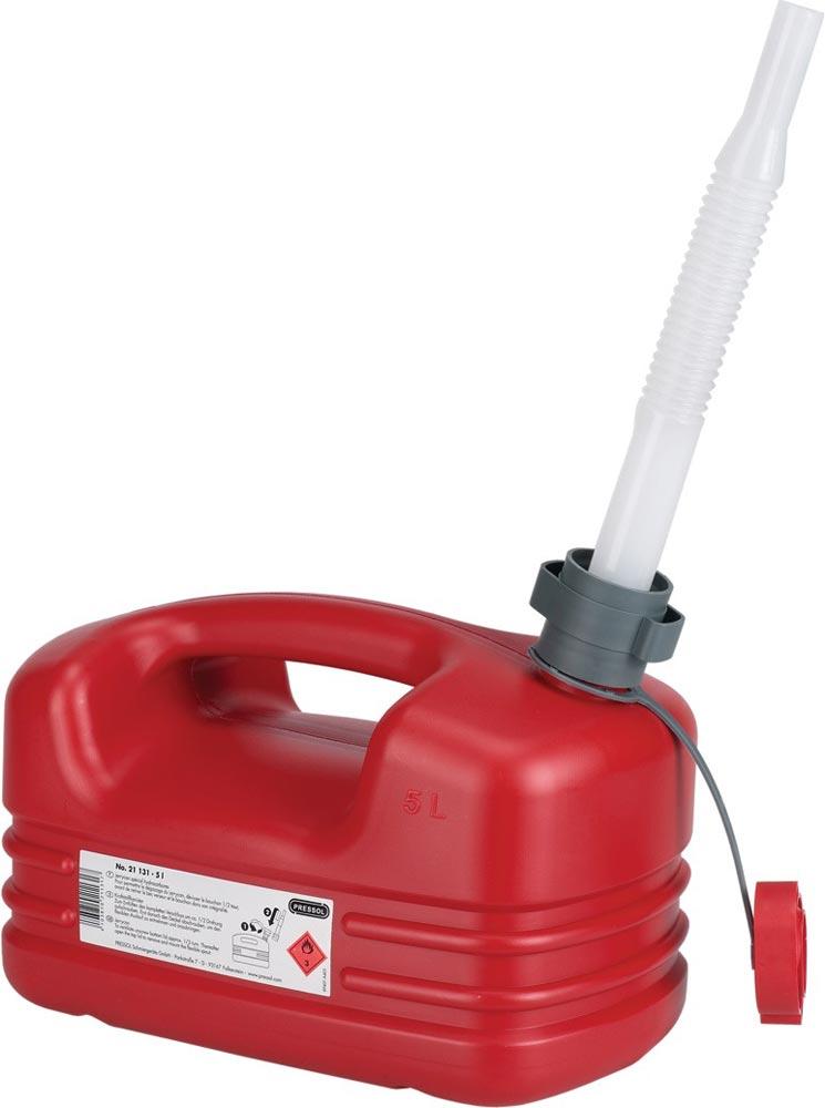 Kraftstoffkanister 5 l rot HDPE L331xB185xH237mm