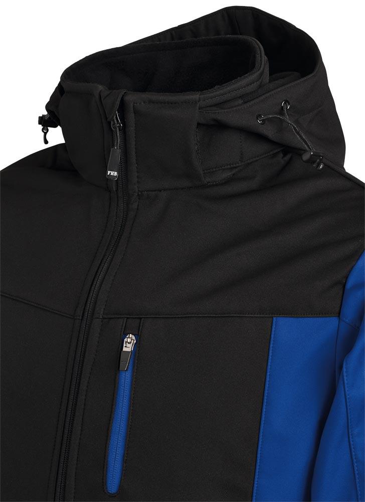 Softshelljacke JANNIK Größe XL royal/schwarz