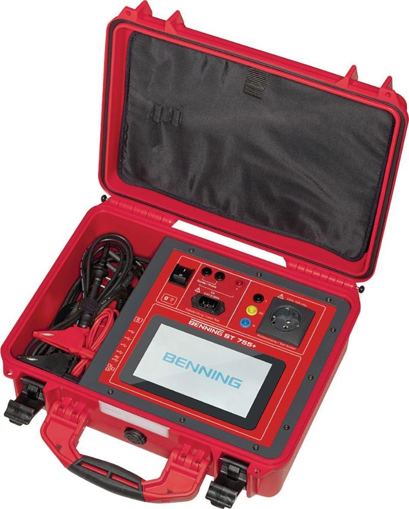 Gerätetester ST 755+ Set mit Schutzleiter- / Isolationswiderstand L405xB330xH165mm 1 Set Gerätetester ST 755+ Set mit Schutzleiter- / Isolationswiderstand L405xB330xH165mm 1 Set