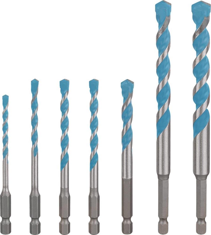 Bohrer-Set EXPERT HEX-9 Multi Construction 7-teilig Ø 4/5/6/6/8/10/12 mm