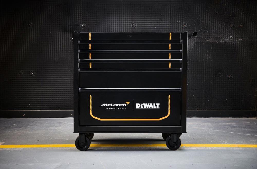 DEWALT MCLAREN Werkzeugwagen 5 Schubladen leer