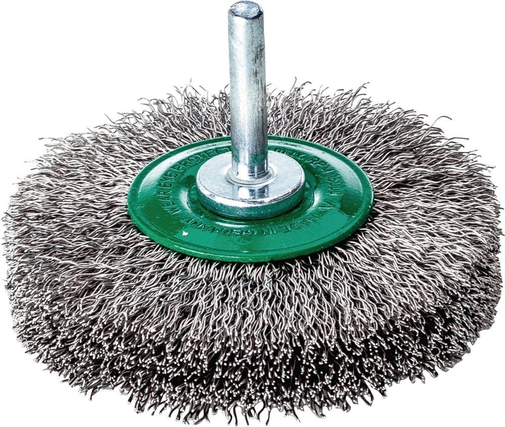 Rundbürste Ø 80 mm Drahtstärke 0,3 mm Edelstahl 19 mm 15000 min- Rundbürste Ø 80 mm Drahtstärke 0,3 mm Edelstahl 19 mm 15000 min-