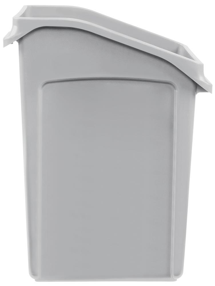 Abfall-Untertischbehälter, BxTxH 560x250x660 mm, Vol. 49 Liter, Farbe grau