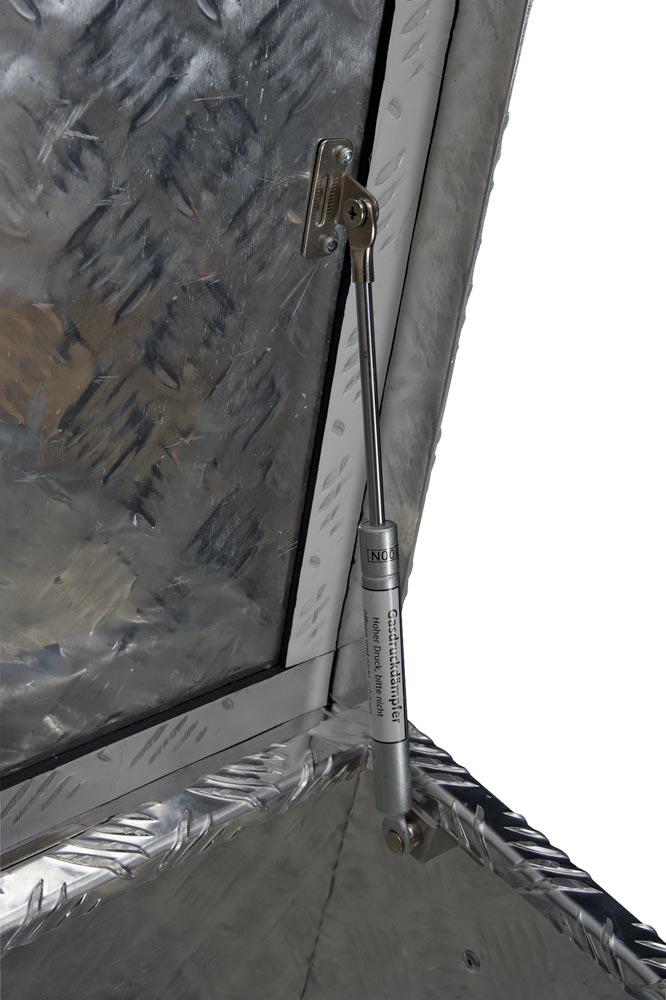 Aluminium Riffelblech-Box, BxTxH innen 1000x500x500 mm, Volumen 250 l