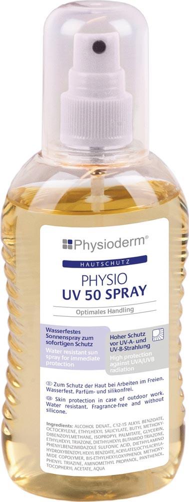 Hautschutzspray PHYSIO UV 50 SPRAY 200 ml extra wasserfest, fettfrei Pumpflasche