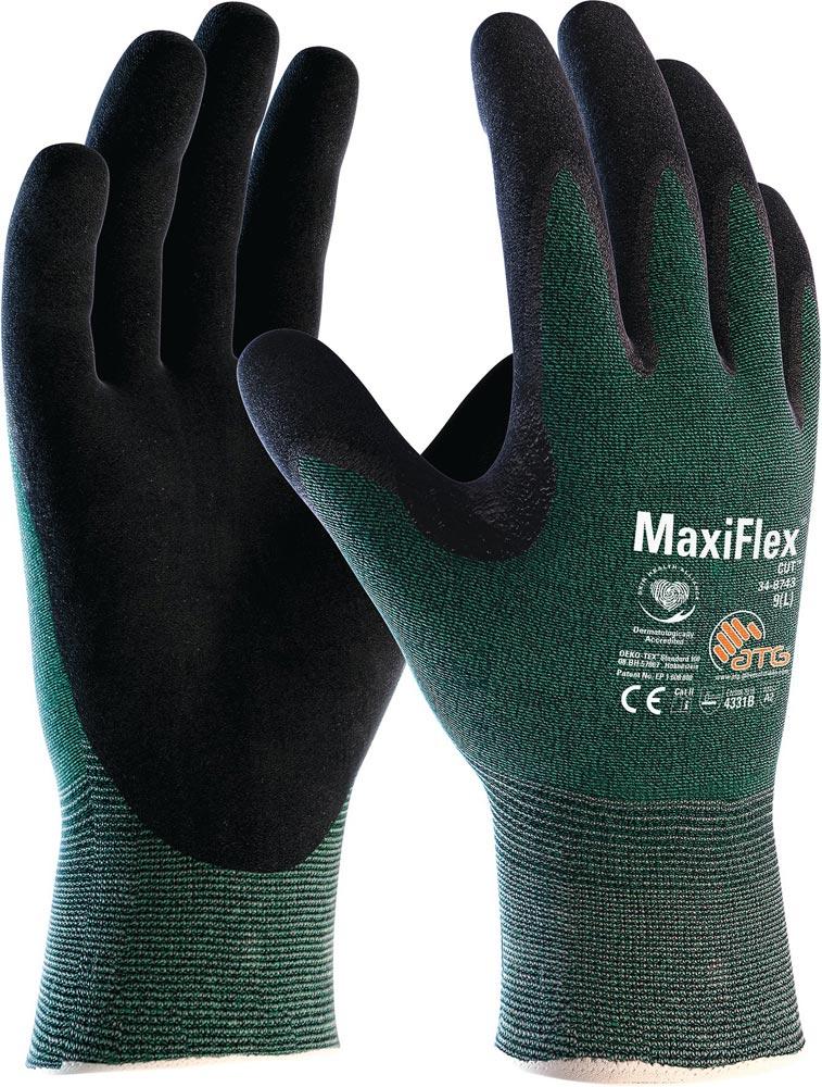 Schnittschutzhandschuhe MaxiFlex® Cut™ 34-8743 Größe 10 Strickbund, silikonfrei Schnittschutzhandschuhe MaxiFlex® Cut™ 34-8743 Größe 10 Strickbund, silikonfrei