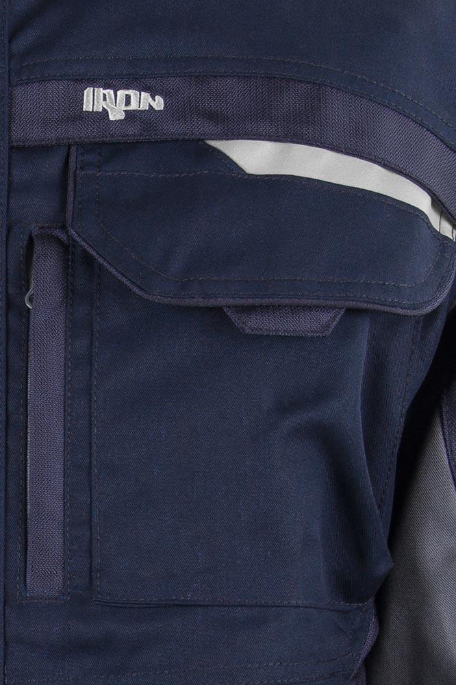Herren Bundjacke Iron, Farbe grün/warngelb, Gr. M (46/48)