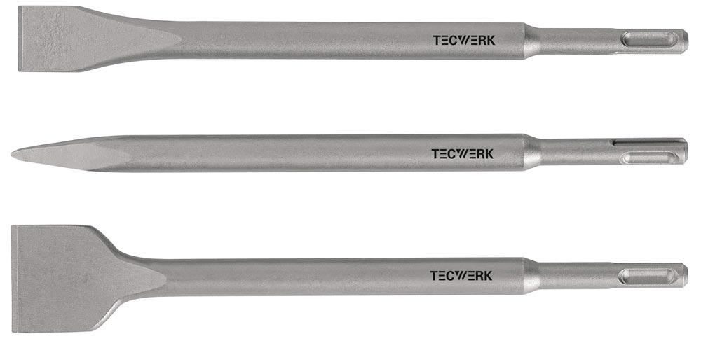 Einsteckwerkzeugset SDS-plus 3-teilig in Kunststoffbox Länge 250 mm KU-Box