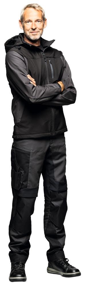 Softshelljacke JANNIK Größe L anthrazit/schwarz
