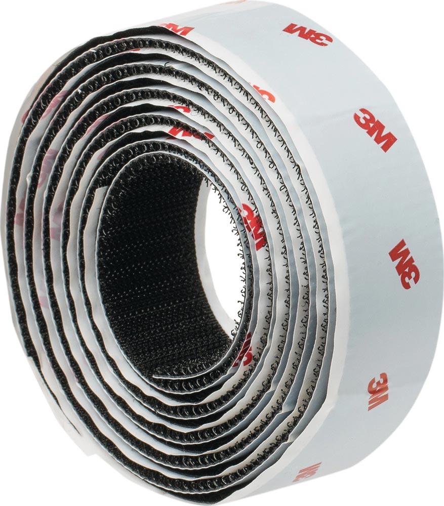 Haken- und Schlaufenband SJ352B schwarz Länge 1,25 m Breite 25 mm Blister