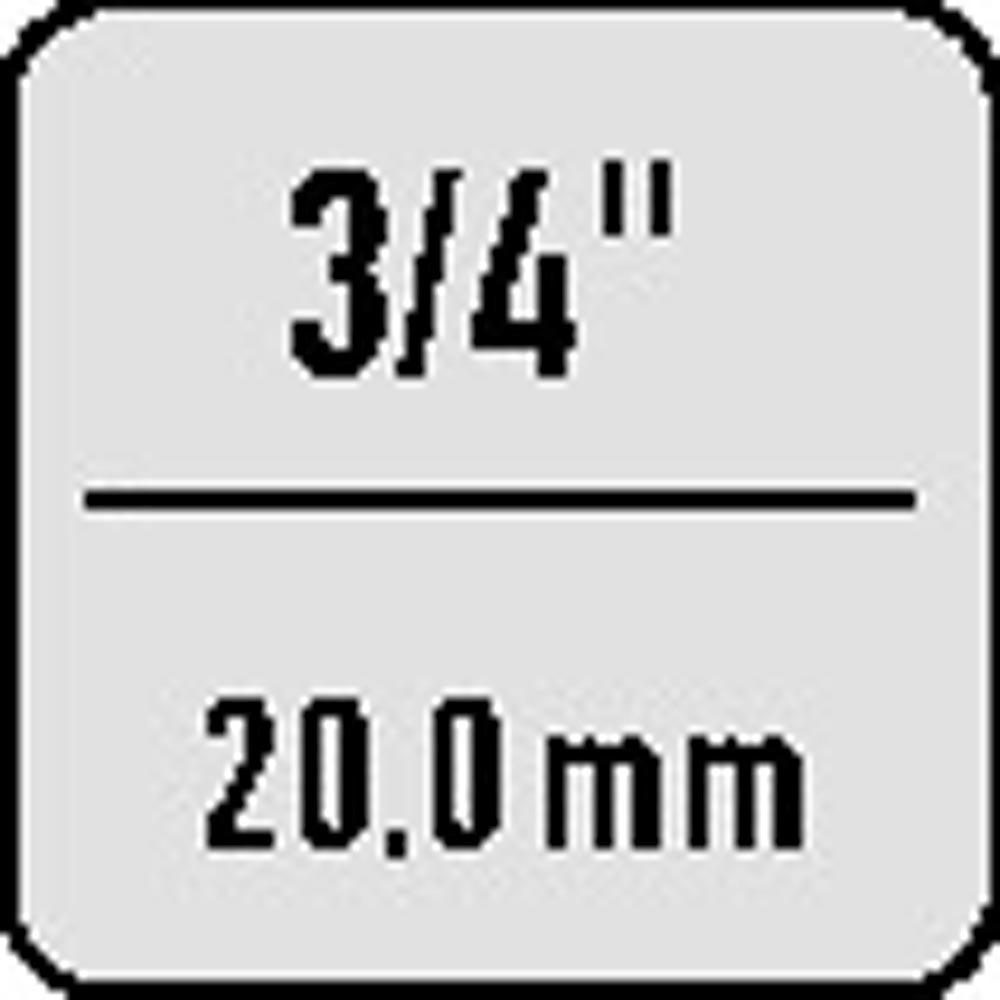 Einsteckumschaltknarre 735/40 HD 3/4  14 x 18 mm Chrom-Alloy-Stahl