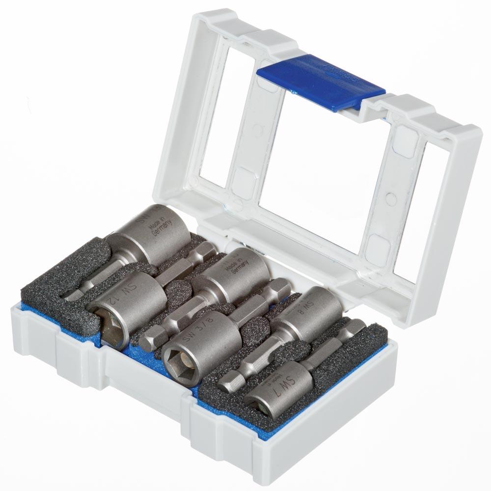 Steck-Schlüssel-Bit-Satz 1/4  mit Magnet 6tlg. schlagfest