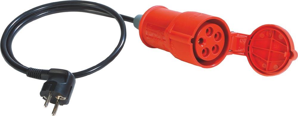 Messadapter für 3-phasige Verbraucher passiv 16 A CEE-Schutzkontaktstecker Messadapter für 3-phasige Verbraucher passiv 16 A CEE-Schutzkontaktstecker
