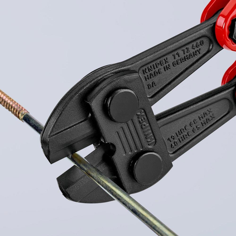 Bolzenschneider Länge 460 mm Mehrkomponenten-Hüllen weich 8 mm mittel 6 mm hart 5 mm