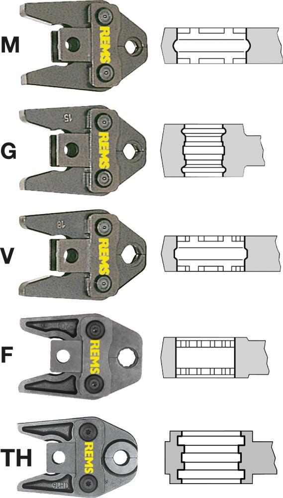 Presszange V 12 12 mm