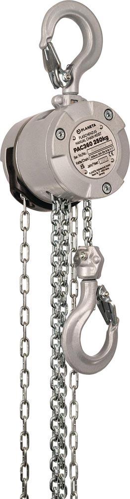 Flaschenzug PAC360 Tragfähigkeit 500 kg Hubhöhe 3,0 m Aluminium