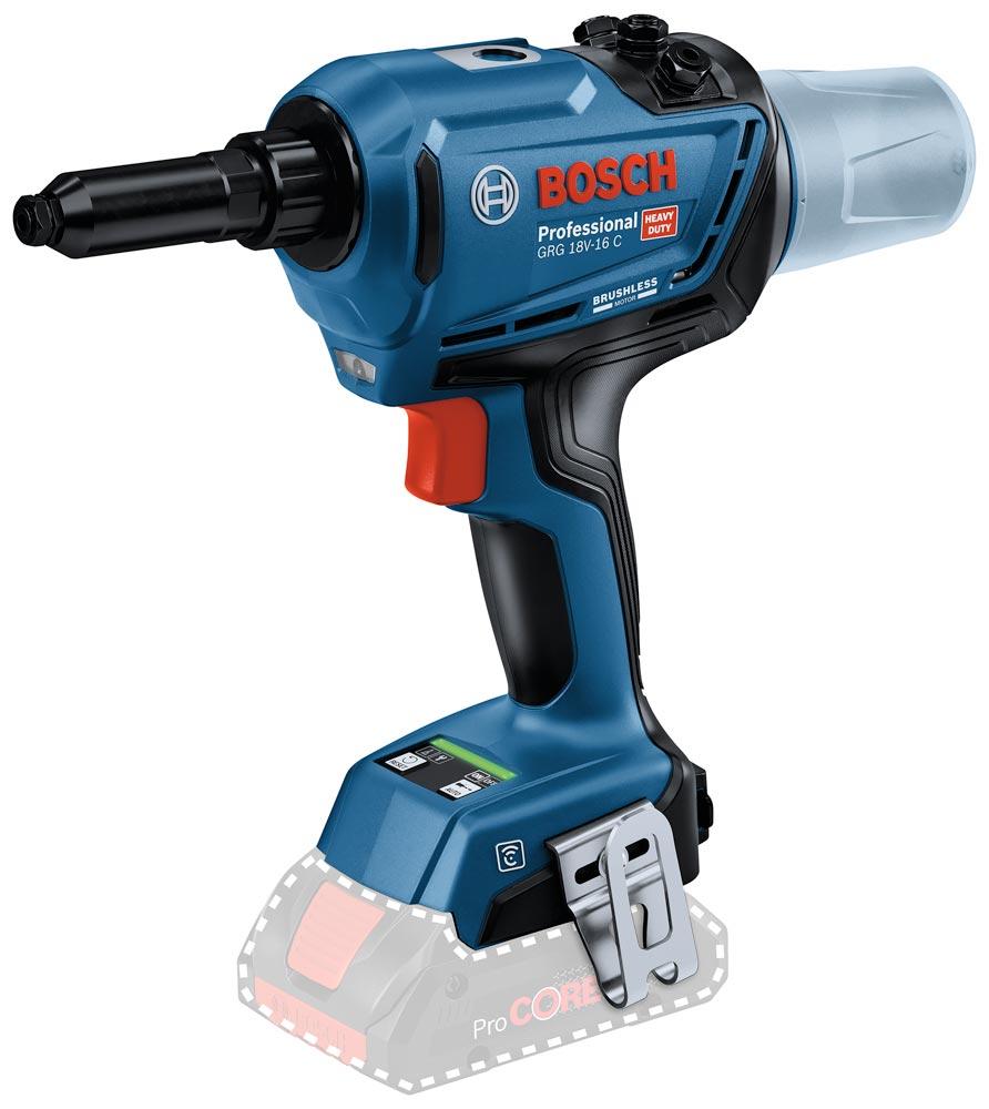 BOSCH Akku-Nietpistole GRG 18V-16 C in L-BOXX (ohne Akku/Ladegerät)