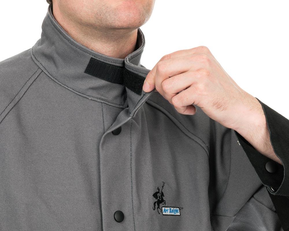 Schweißerjacke Arc Knight, grau/schwarz, Gr. XL