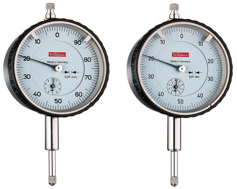 Messuhr M2T B 10 mm Ablesung 0,01 mm Ziffernblattbezifferung beids. 0-50-0