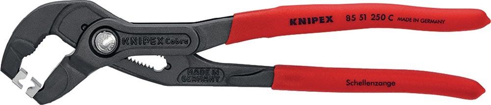 Schlauchschellenzange Gesamtlänge 180 mm Kopf grau atramentiert Kunststoffüberzug Schlauchschellenzange Gesamtlänge 180 mm Kopf grau atramentiert Kunststoffüberzug