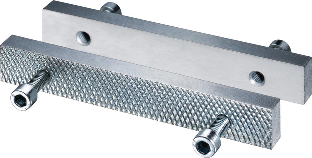 Schraubstockbacke HEUER Front Backenbreite 120 mm glatt/geriffelt passend zu 4000830340 und 4000830349