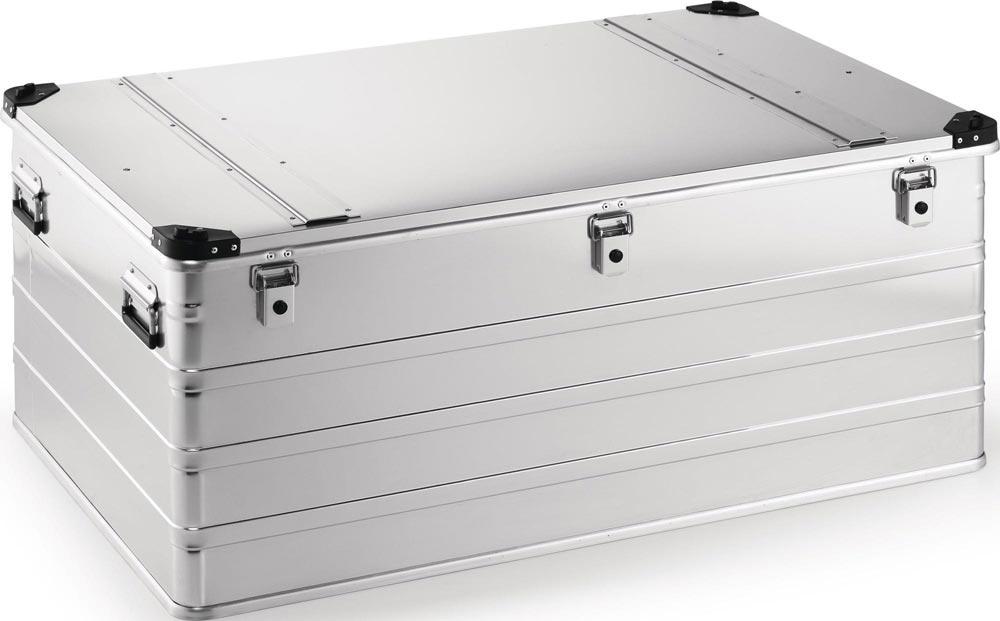 Aluminiumbox L1192xB790xH515mm 415 l mit Klappverschluss und Stapelecken