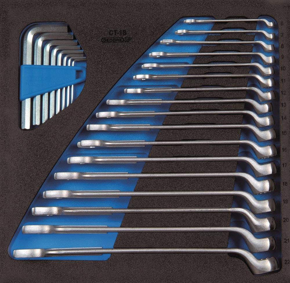 Werkzeugmodul 1500 CT2-1 B 25-teilig 2/3-Modul Ringmaul- / Stiftschlüssel
