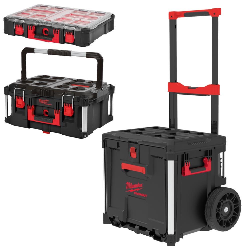 MILWAUKEE PACKOUT Starter-Set mit Schubladenkoffer