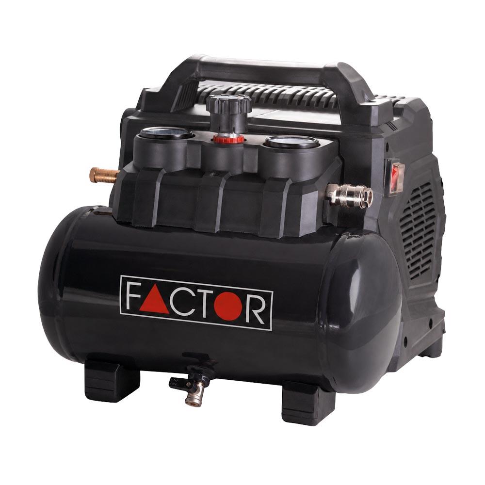 18 V Akku-Kompressor FACTOR 8 bar 0,4 kW inkl. Adapter Bosch/Milwaukee/Makita