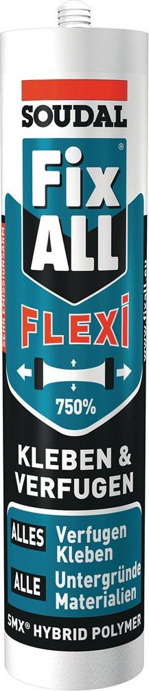 Kleb- und Dichtstoff Fix All Flexi weiß 470 g Kartusche