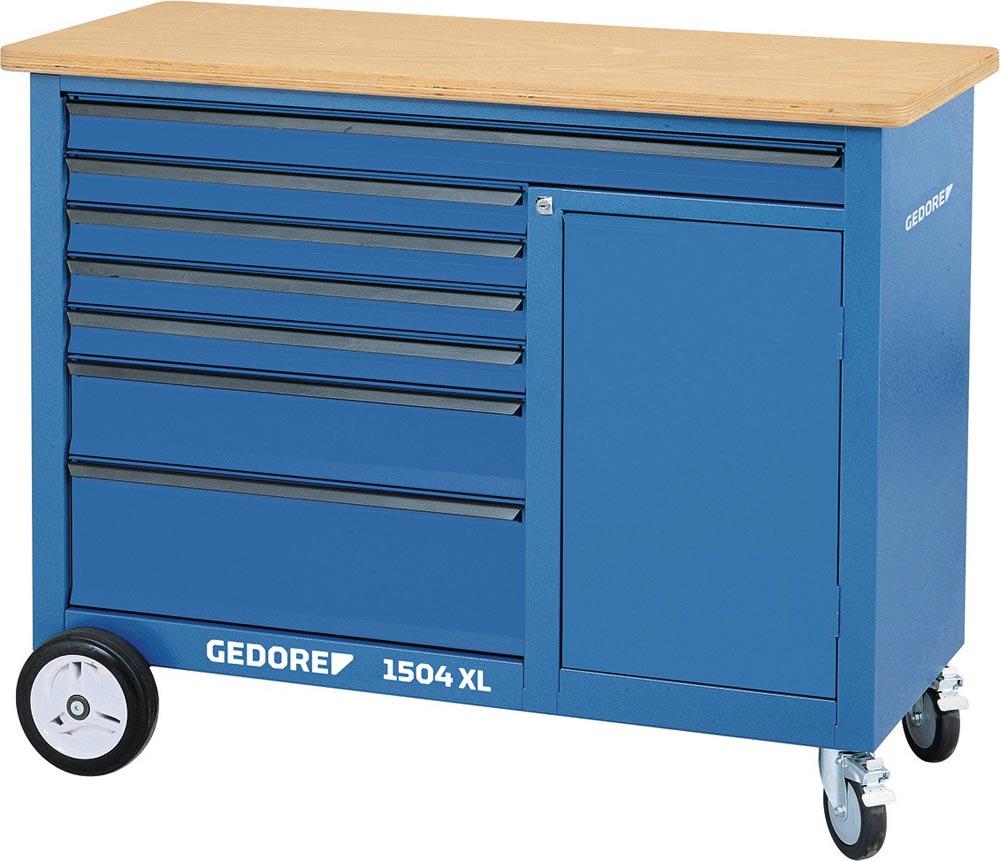 Rollwerkbank 1504 XL Außen-B1250xT630xH985mm Schubladenanzahl 7 40/60 kg 1000 kg Rollwerkbank 1504 XL Außen-B1250xT630xH985mm Schubladenanzahl 7 40/60 kg 1000 kg