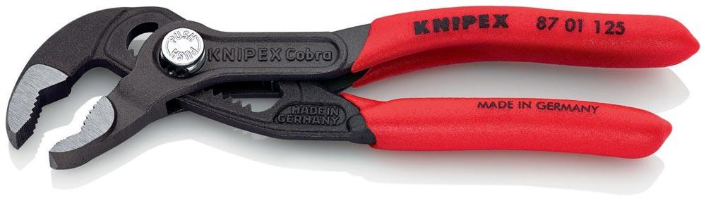 Wasserpumpenzange Cobra® Länge 125 mm Spannweite 27 mm poliert Kunststoffüberzug