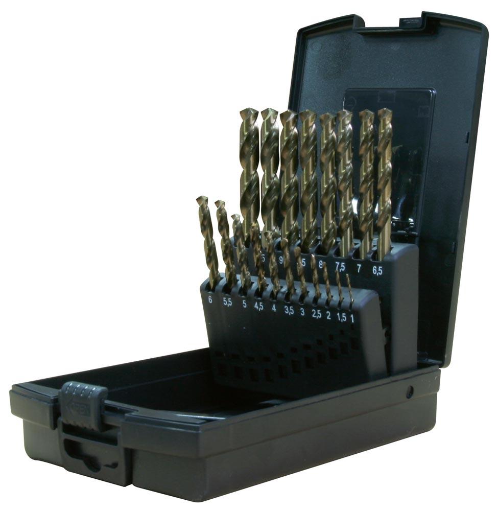 FACTOR Spiralbohrer-Satz HSS-ECo DIN 338 19tlg. 1,0-10,0 mm FACTOR Spiralbohrer-Satz HSS-ECo DIN 338 19tlg. 1,0-10,0 mm
