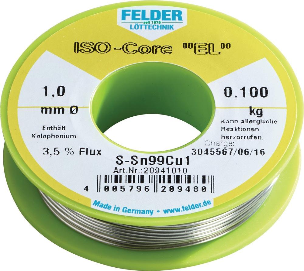 Lötdraht ISO-Core® EL 1,5 mm 250 g S-Sn99Cu1