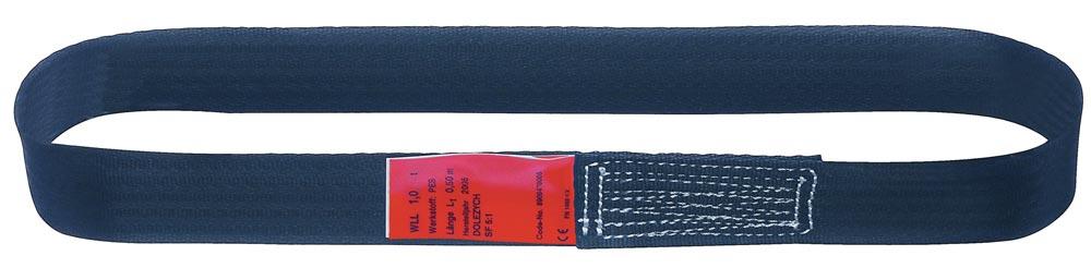 Einweg-Bandschlinge DIN EN 60005 Umfang 0,6 m schwarz Tragf. einf. 750 kg Einweg-Bandschlinge DIN EN 60005 Umfang 0,6 m schwarz Tragf. einf. 750 kg